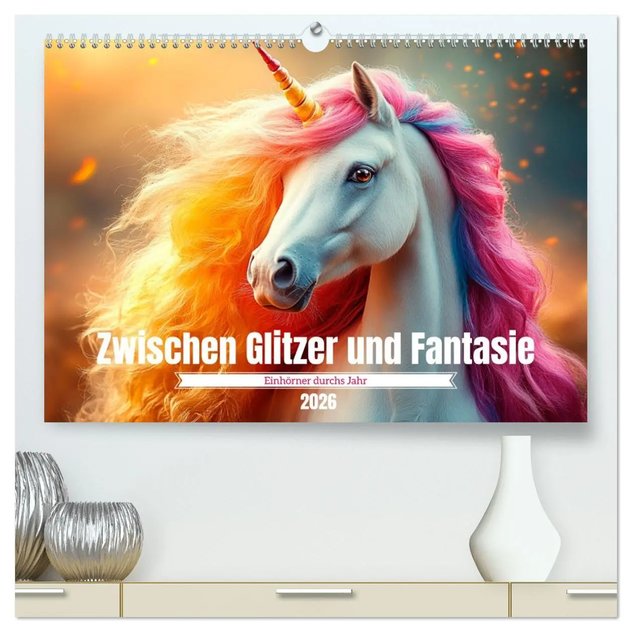 Cover: 9783457304242 | Zwischen Glitzer und Fantasie-Einhörner durchs Jahr (hochwertiger...