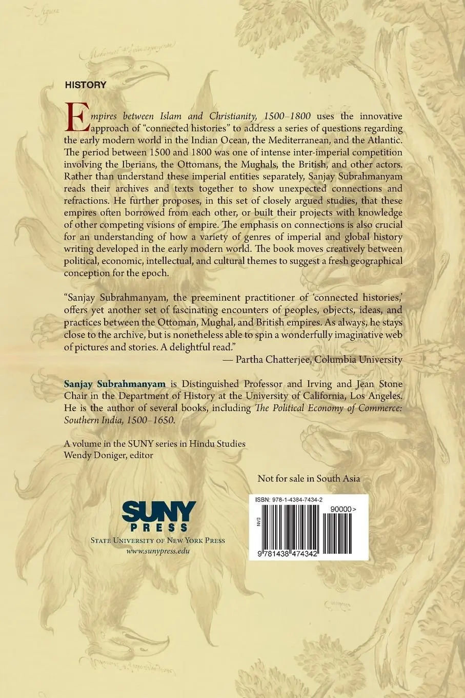 Rückseite: 9781438474342 | Empires between Islam and Christianity, 1500-1800 | Subrahmanyam