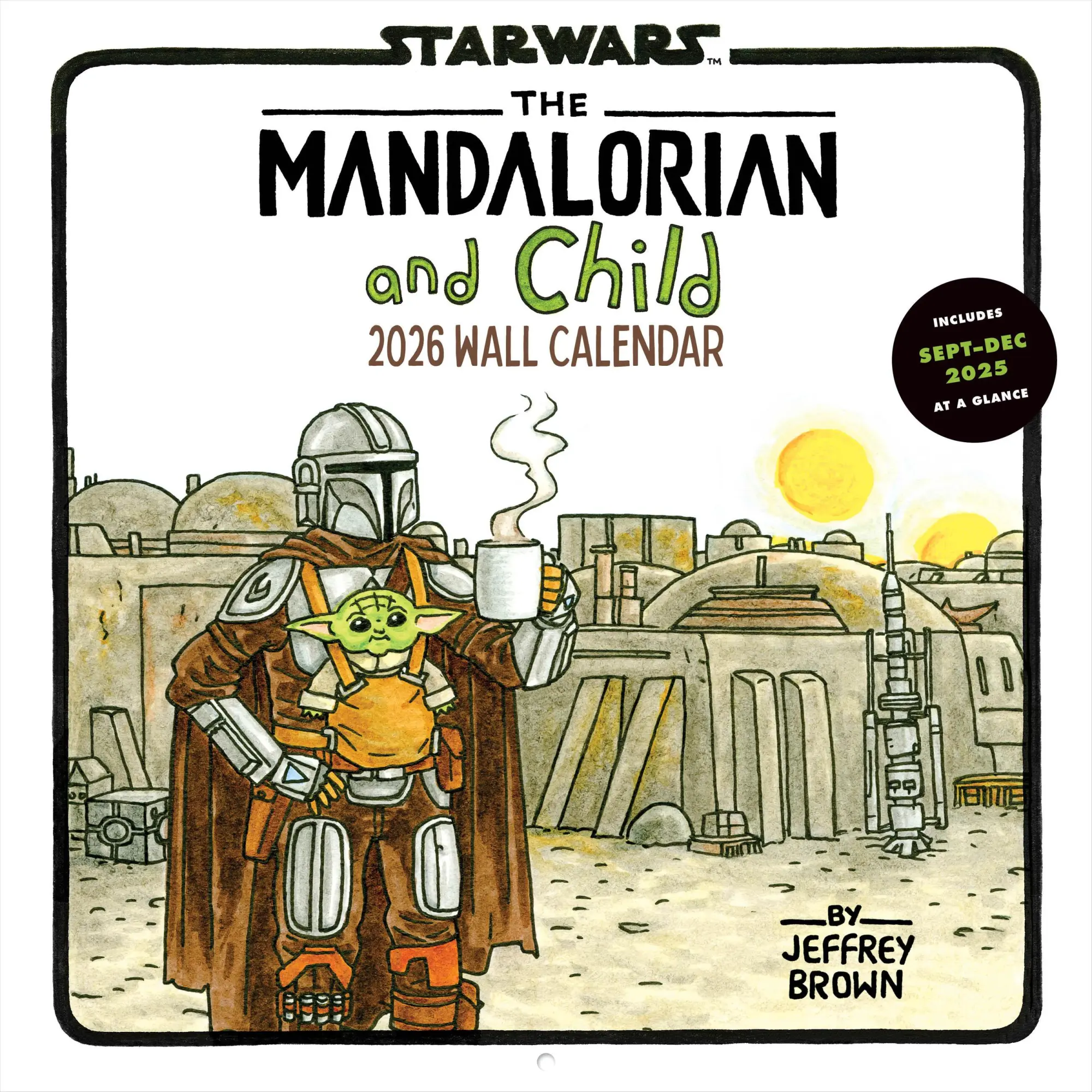 Cover: 9781797234342 | Star Wars the Mandalorian and Child 2026 Wall Calendar | Jeffrey Brown