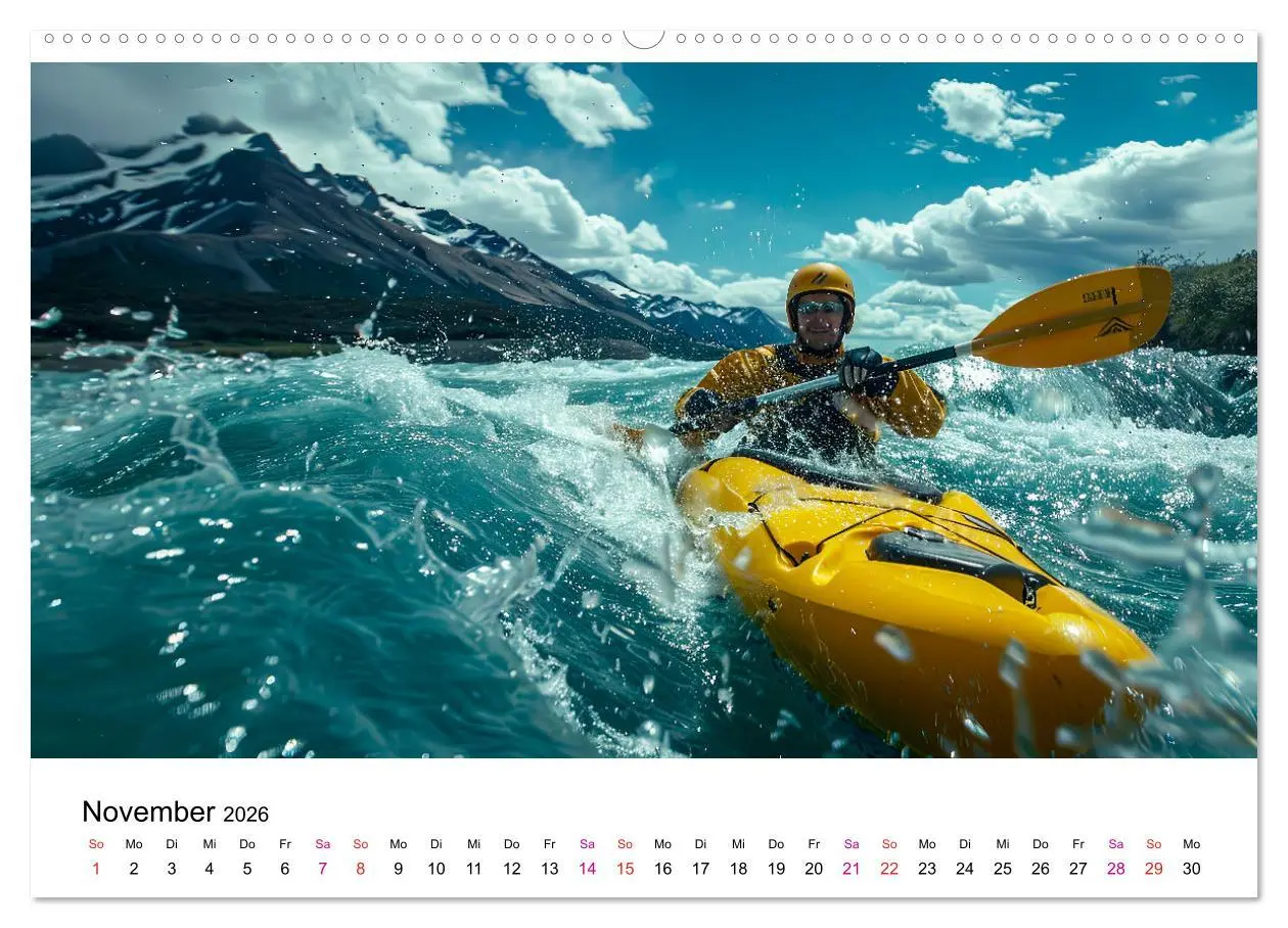 Bild: 9783457394342 | Kajak Erlebnisse (Wandkalender 2026 DIN A2 quer), CALVENDO...