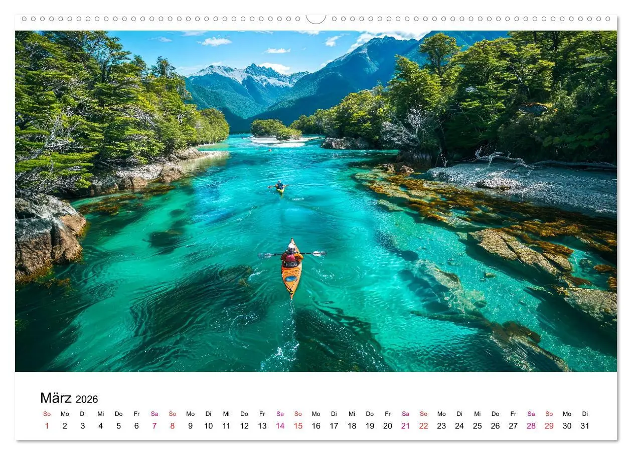 Bild: 9783457394342 | Kajak Erlebnisse (Wandkalender 2026 DIN A2 quer), CALVENDO...