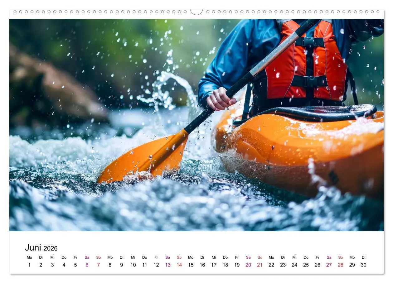 Bild: 9783457394342 | Kajak Erlebnisse (Wandkalender 2026 DIN A2 quer), CALVENDO...