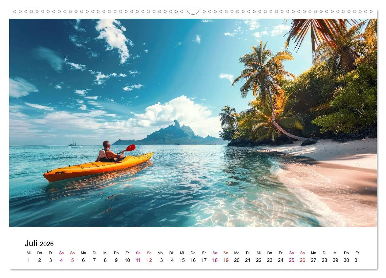 Bild: 9783457394342 | Kajak Erlebnisse (Wandkalender 2026 DIN A2 quer), CALVENDO...