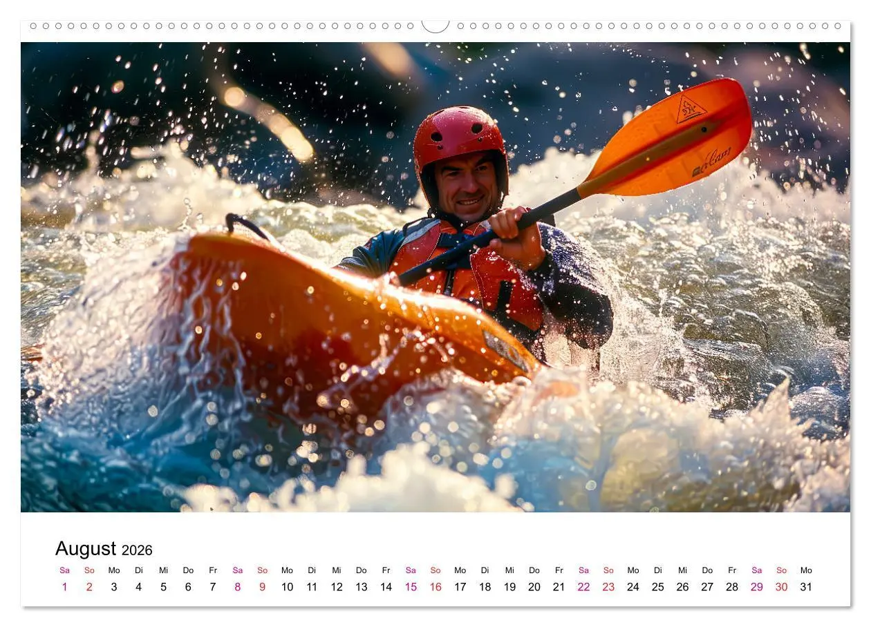 Bild: 9783457394342 | Kajak Erlebnisse (Wandkalender 2026 DIN A2 quer), CALVENDO...