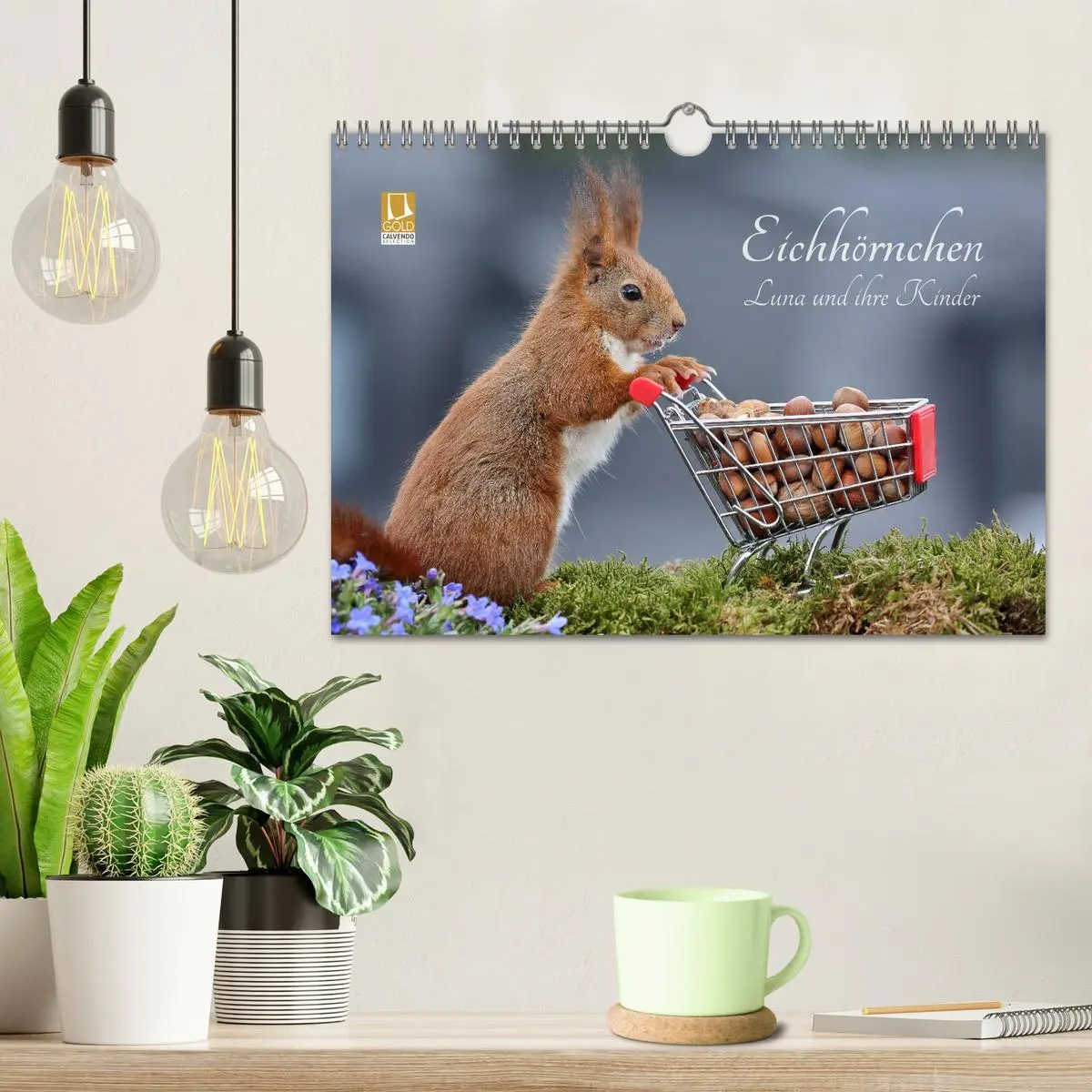 Bild: 9783457844342 | Eichhörnchen Luna und ihre Kinder (Wandkalender 2026 DIN A4 quer),...