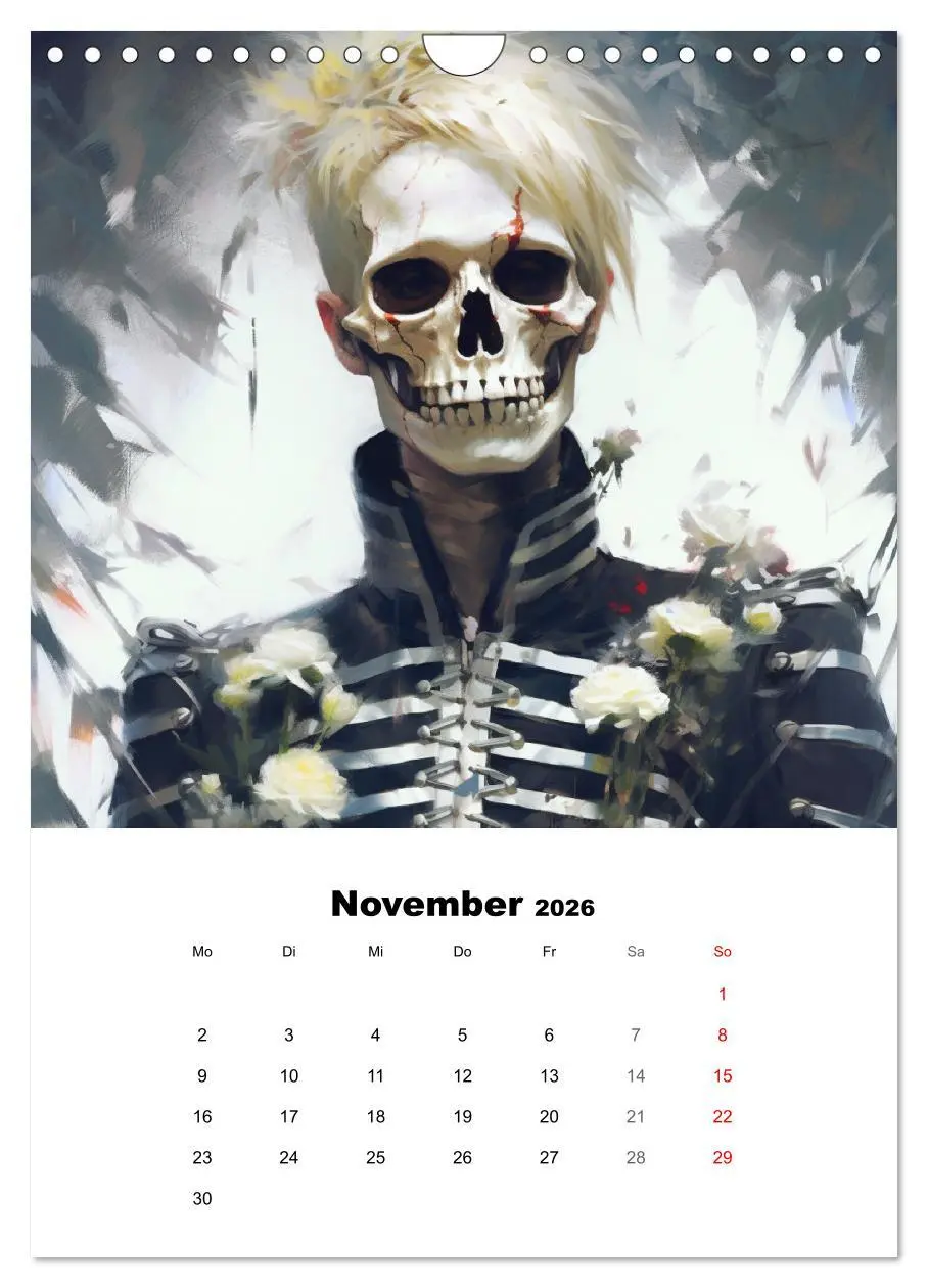 Bild: 9783516314342 | Gothic-Flower-Punk. Düster-romantische Kunst (Wandkalender 2026 DIN...