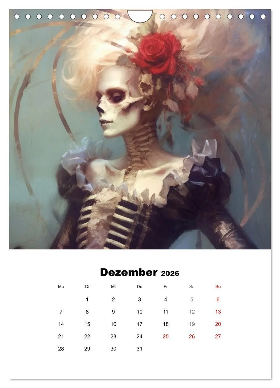 Bild: 9783516314342 | Gothic-Flower-Punk. Düster-romantische Kunst (Wandkalender 2026 DIN...