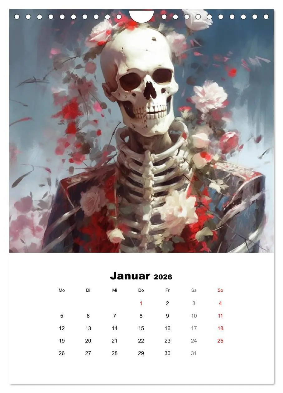 Bild: 9783516314342 | Gothic-Flower-Punk. Düster-romantische Kunst (Wandkalender 2026 DIN...