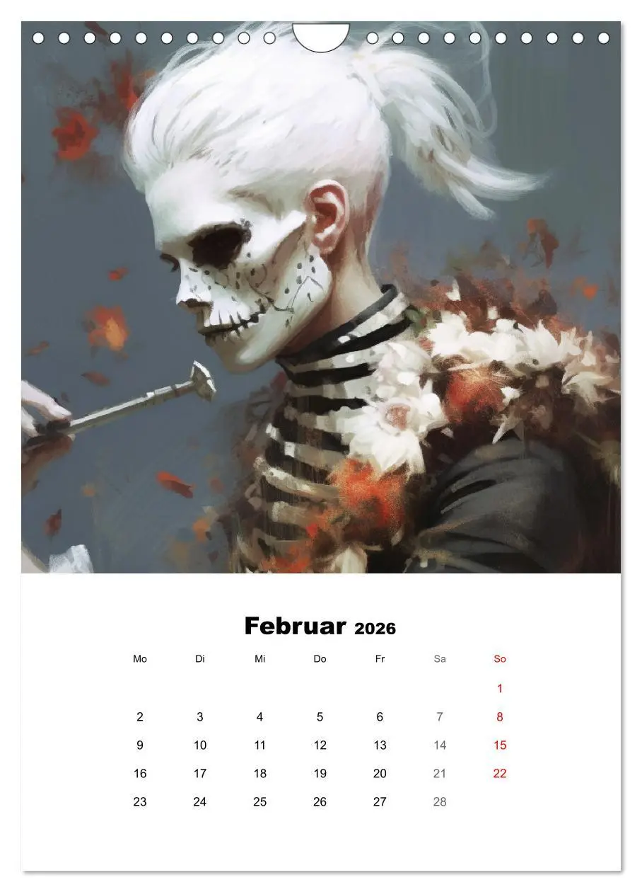 Bild: 9783516314342 | Gothic-Flower-Punk. Düster-romantische Kunst (Wandkalender 2026 DIN...