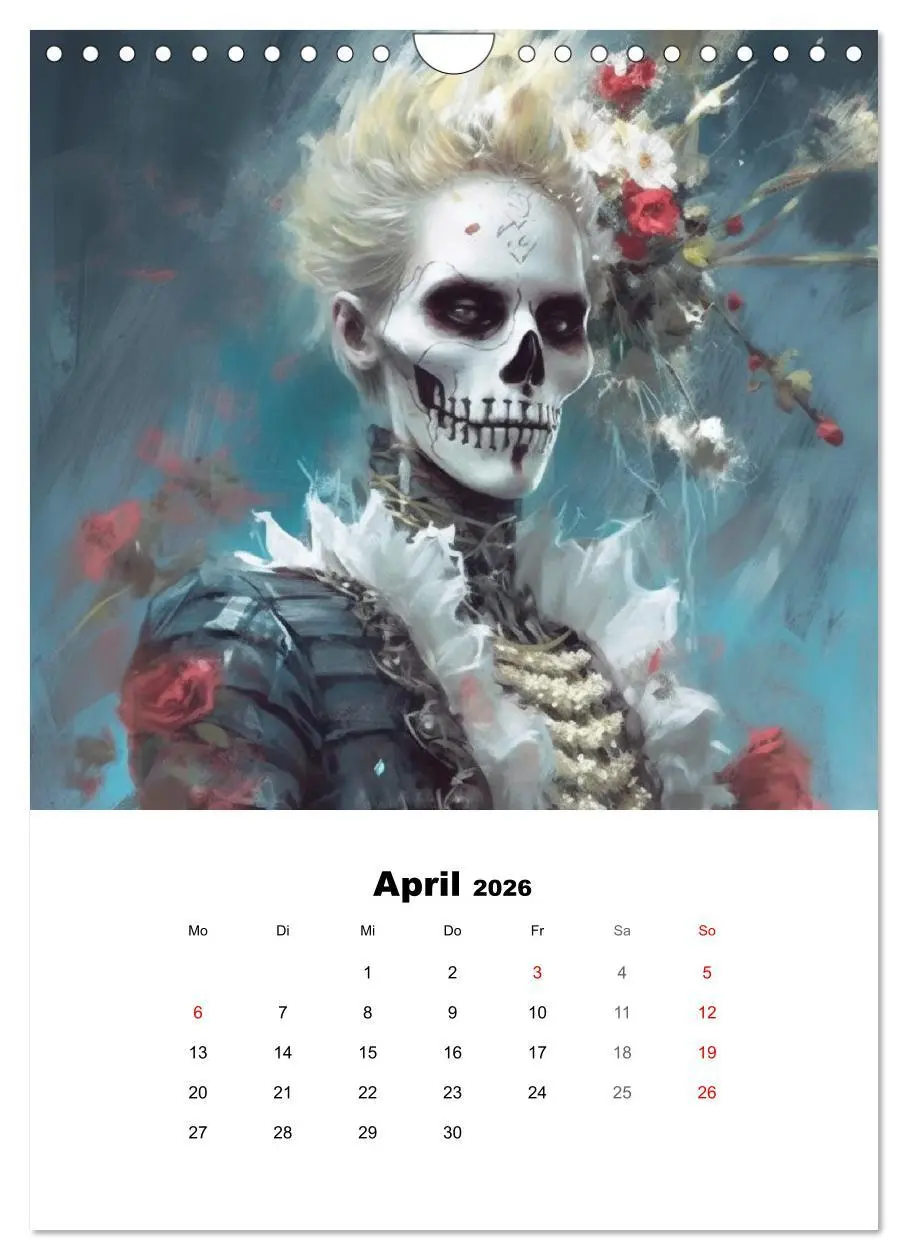 Bild: 9783516314342 | Gothic-Flower-Punk. Düster-romantische Kunst (Wandkalender 2026 DIN...