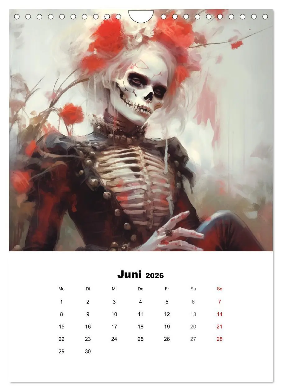 Bild: 9783516314342 | Gothic-Flower-Punk. Düster-romantische Kunst (Wandkalender 2026 DIN...