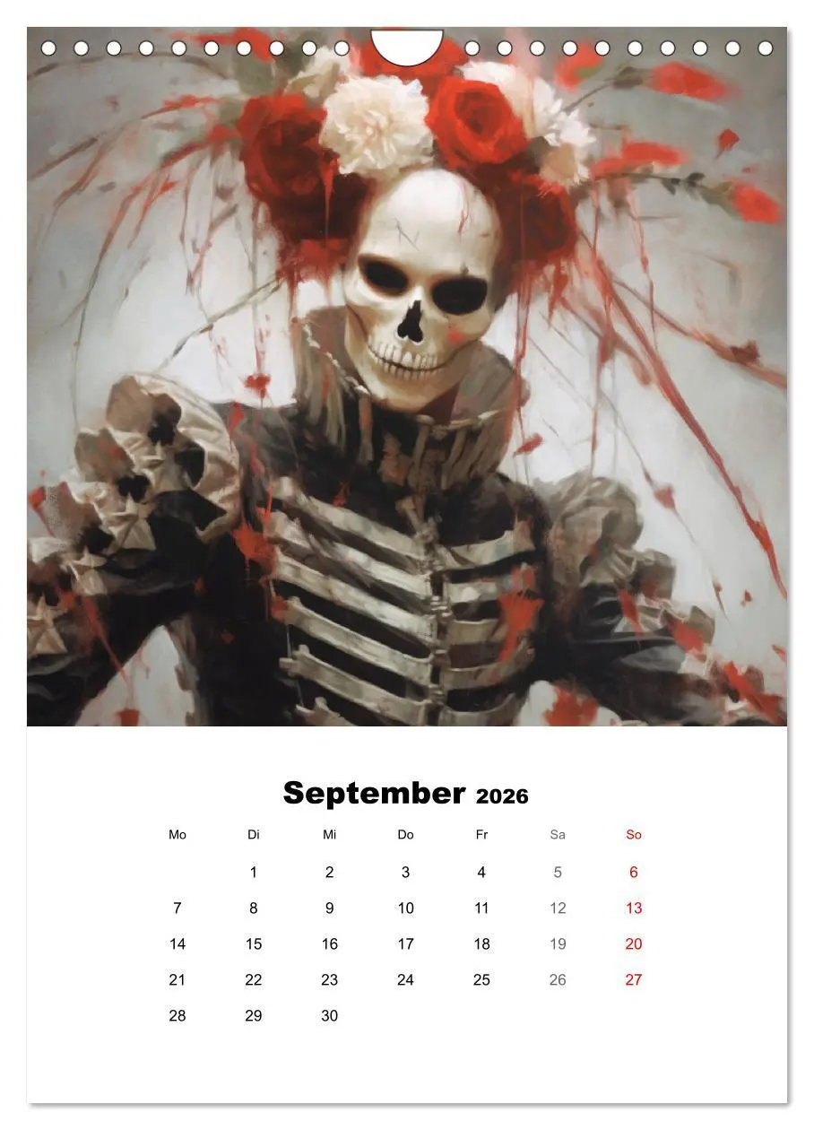 Bild: 9783516314342 | Gothic-Flower-Punk. Düster-romantische Kunst (Wandkalender 2026 DIN...