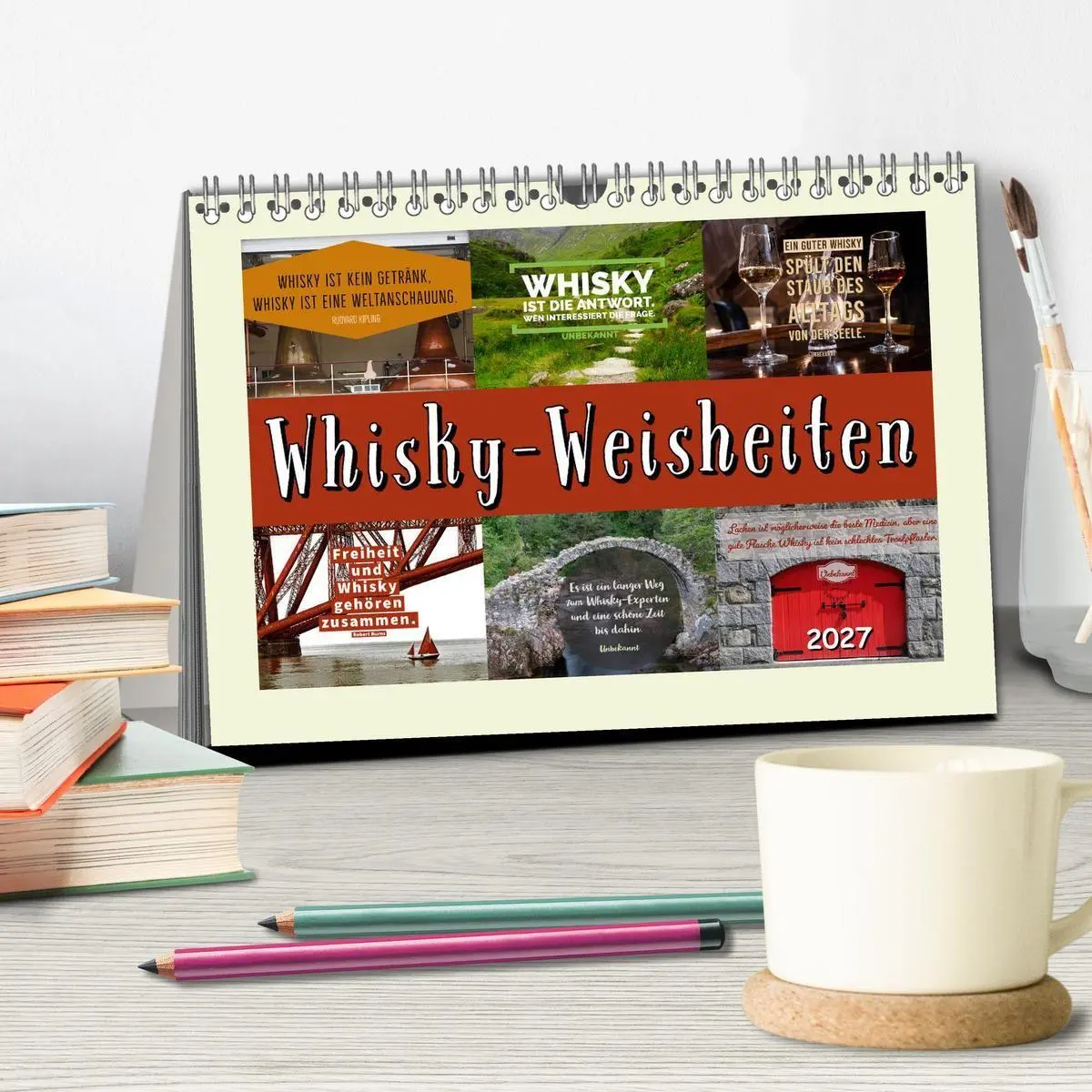 Bild: 9783569574342 | Whisky-Weisheiten (Tischkalender 2027 DIN A5 quer), CALVENDO...