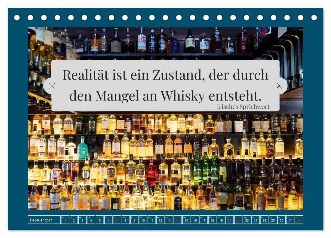 Bild: 9783569574342 | Whisky-Weisheiten (Tischkalender 2027 DIN A5 quer), CALVENDO...