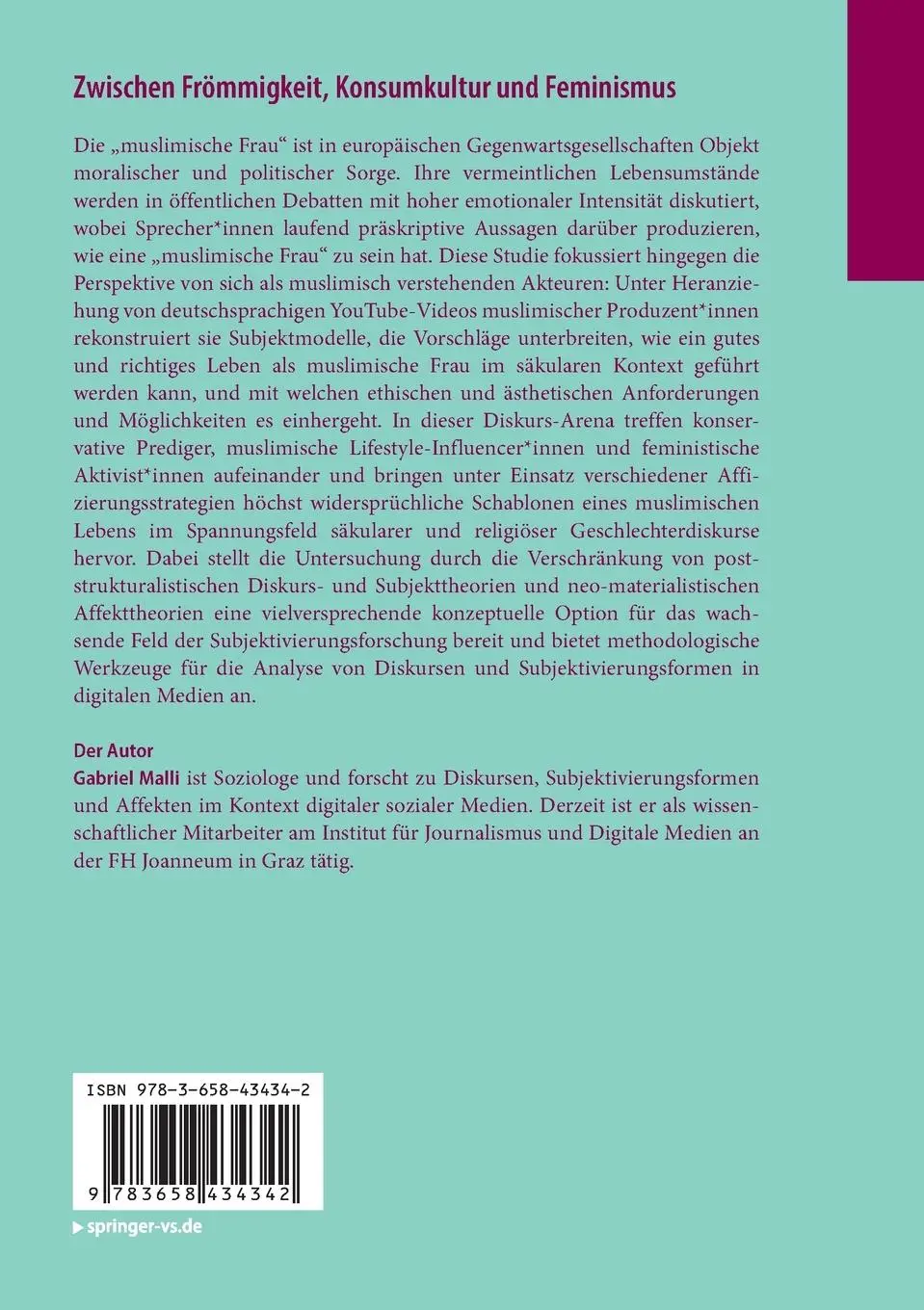 Rückseite: 9783658434342 | Zwischen Frömmigkeit, Konsumkultur und Feminismus | Gabriel Malli | xv