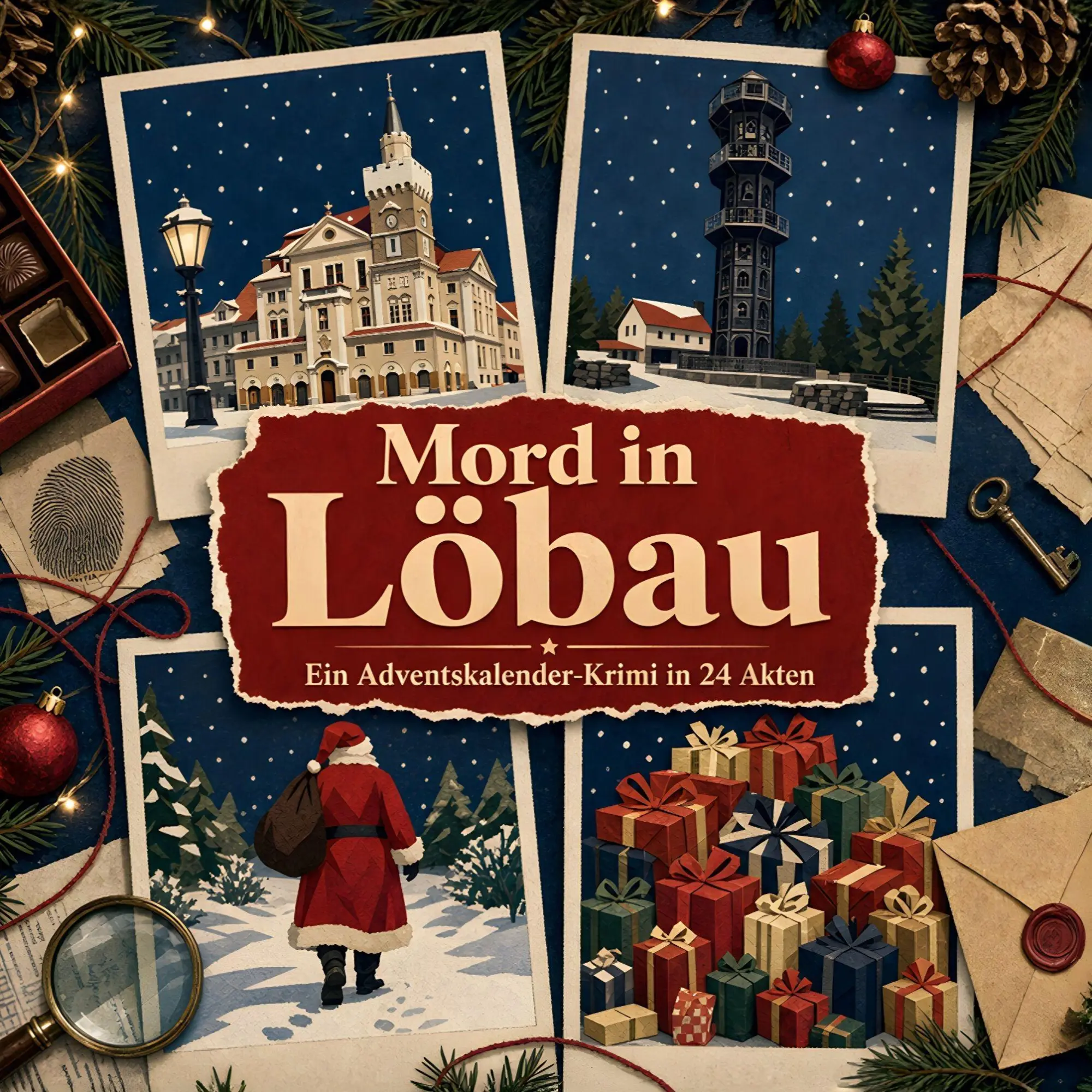 Cover: 9783696124342 | Mord in Löbau | Ein Adventskalender-Krimi in 24 Akten | Marie Werner