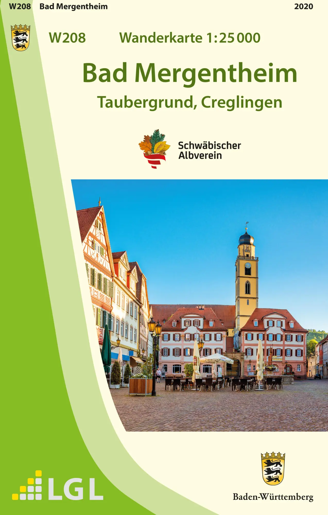 Cover: 9783863984342 | Bad Mergentheim 1 : 25 000 | Taubergrund, Creglingen | (Land-)Karte