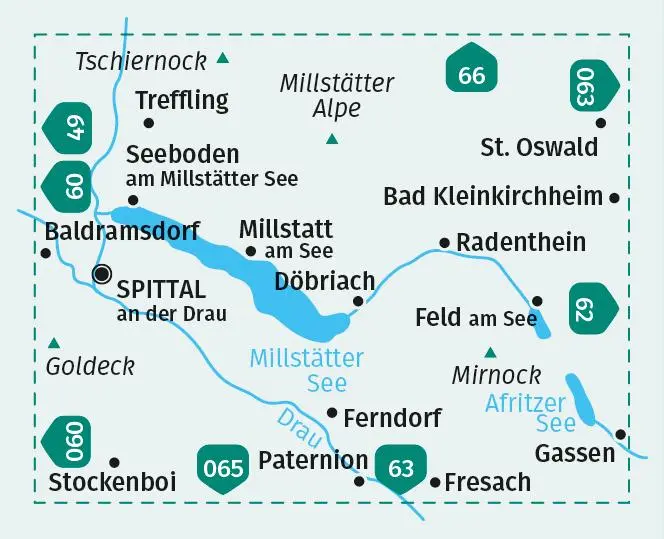 Bild: 9783991214342 | KOMPASS Wanderkarte 066 Millstätter See 1:25.000 | KOMPASS-Karten GmbH