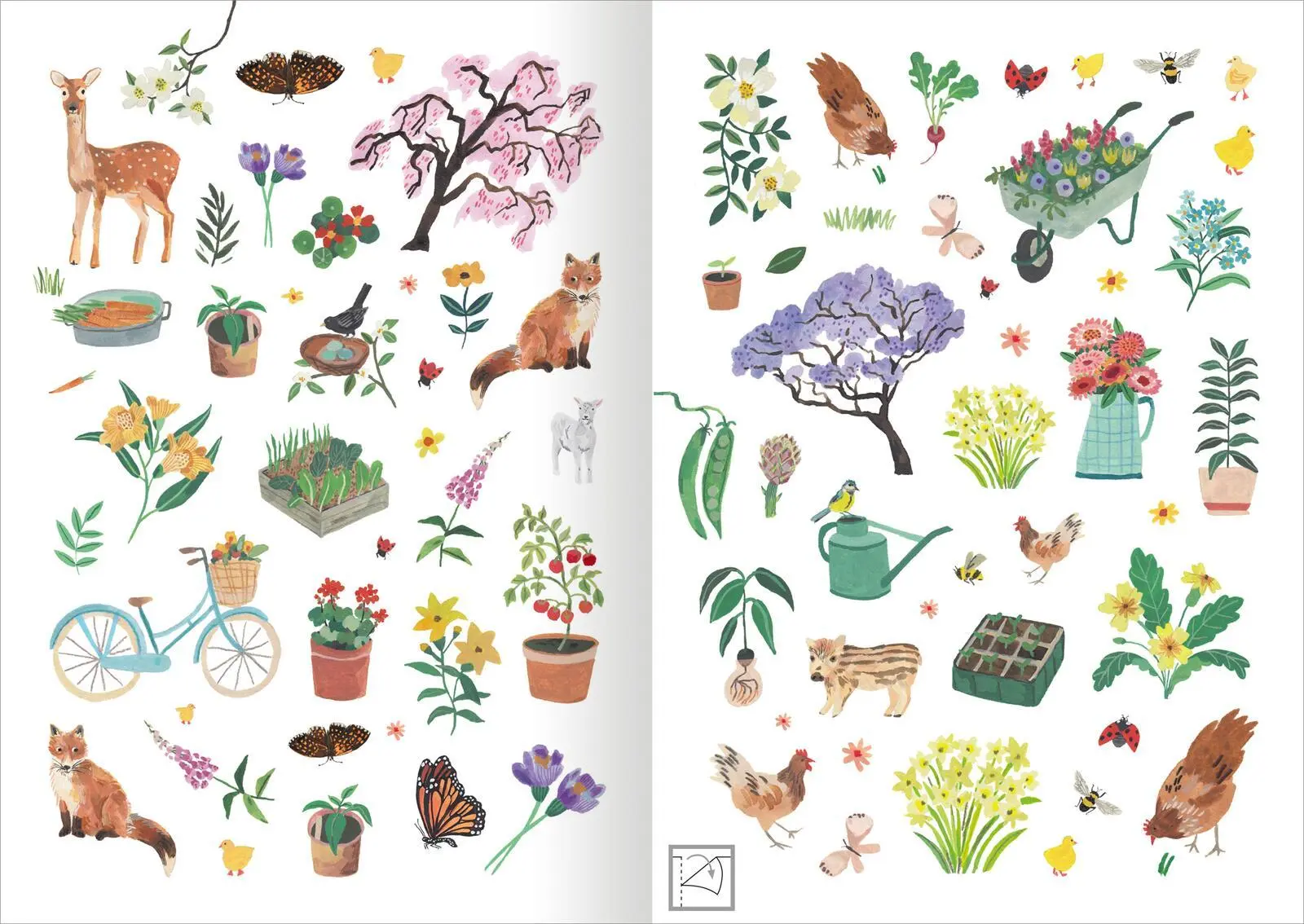 Bild: 4014489134442 | Stickerliebe - Natur | Über 300 handgemalte Sticker | Sofroniou | 2024