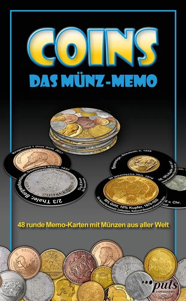 Cover: 4031288444442 | COINS (Spiel) | Das Münz-Memo | Gerd Reger | Brettspiel | 44444 | 2019