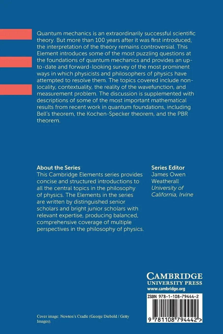 Rückseite: 9781108794442 | Foundations of Quantum Mechanics | Emily Adlam | Taschenbuch | 2021