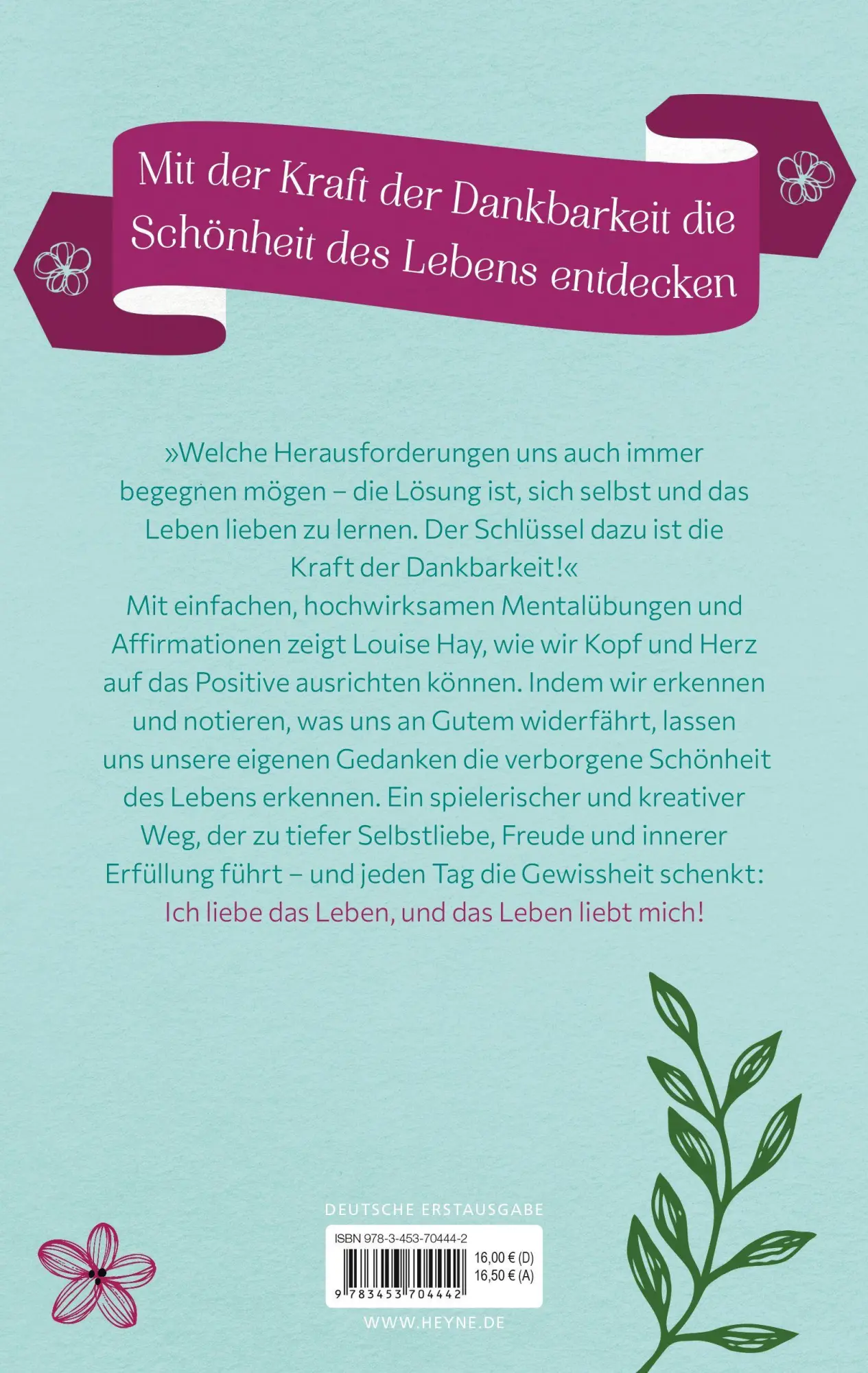 Bild: 9783453704442 | Liebesbriefe an dein Leben | Louise Hay | Taschenbuch | 144 S. | 2022