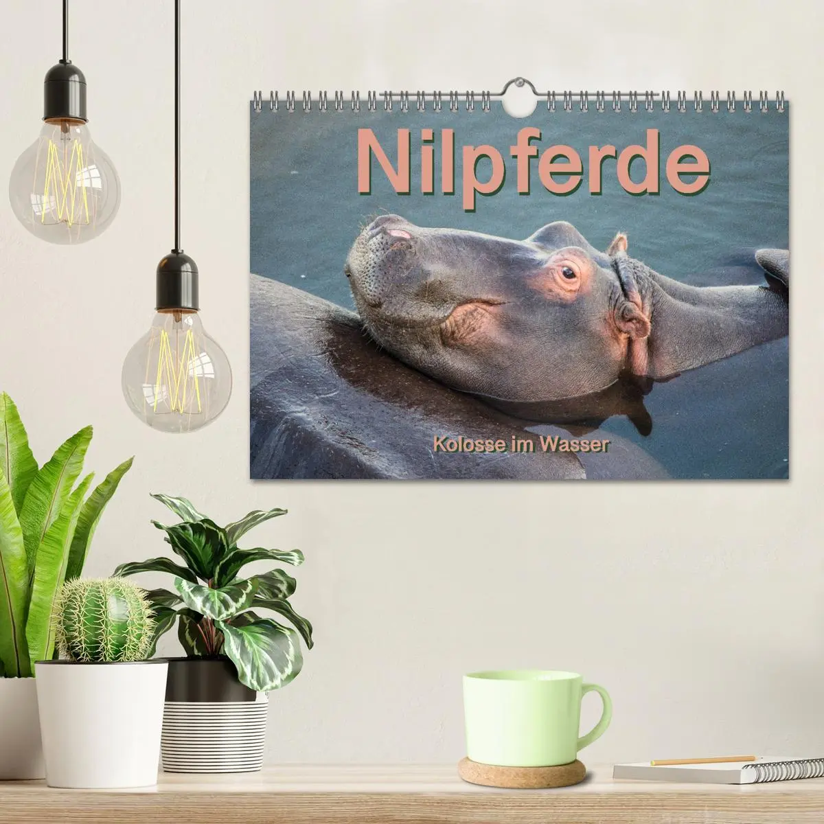 Bild: 9783457834442 | Nilpferde, Kolosse im Wasser (Wandkalender 2026 DIN A4 quer),...