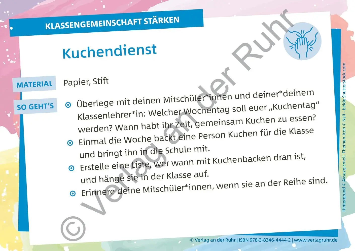 Bild: 9783834644442 | Die Positivity-Kartei für ein gutes Klassenklima | Ruhr | Box | 86 S.