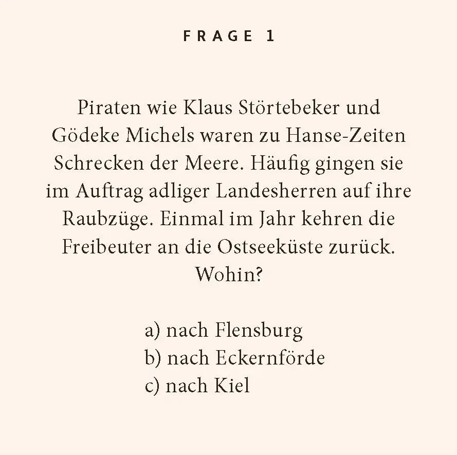 Bild: 9783899784442 | Ostseeküste-Quiz | 100 Fragen und Antworten | Michael Seufert | Buch