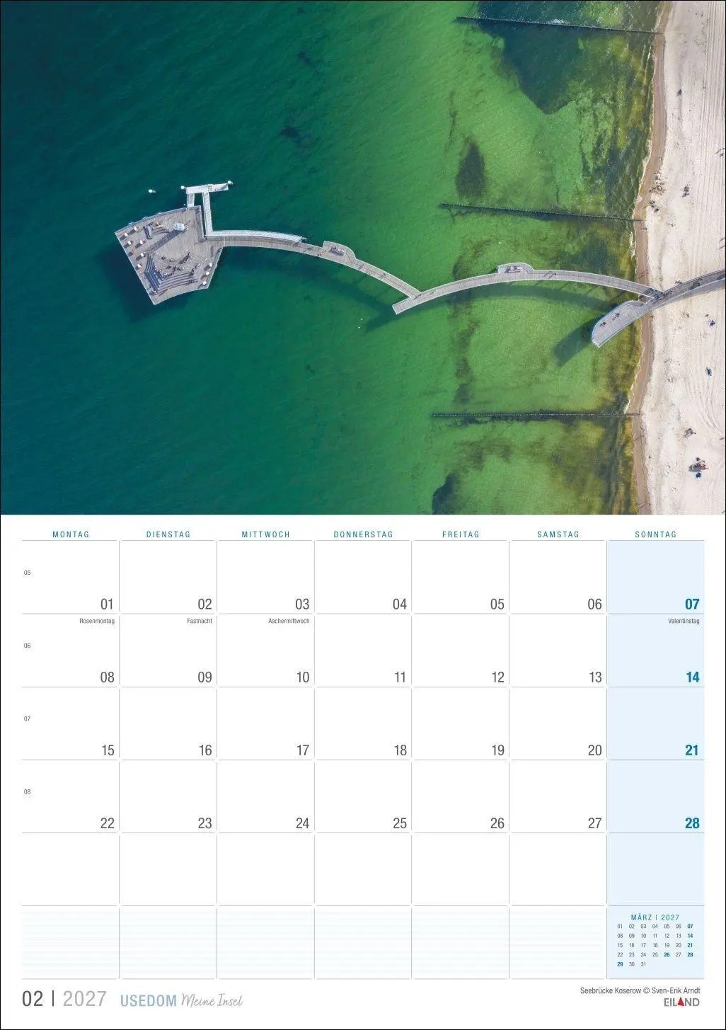 Bild: 9783964024442 | Usedom ...meine Insel Kalender 2027 | Eiland | Kalender | 13 S. | 2027