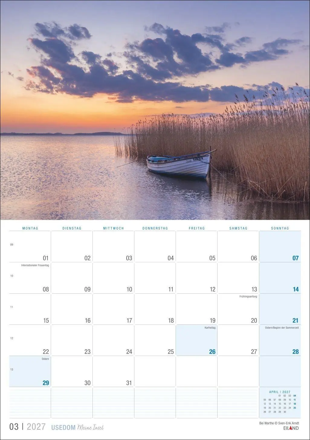 Bild: 9783964024442 | Usedom ...meine Insel Kalender 2027 | Eiland | Kalender | 13 S. | 2027