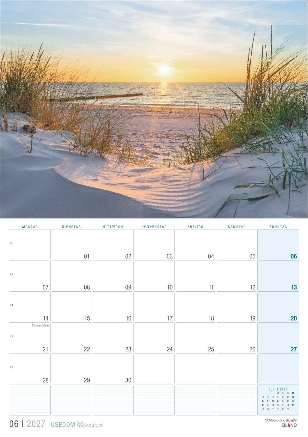 Bild: 9783964024442 | Usedom ...meine Insel Kalender 2027 | Eiland | Kalender | 13 S. | 2027