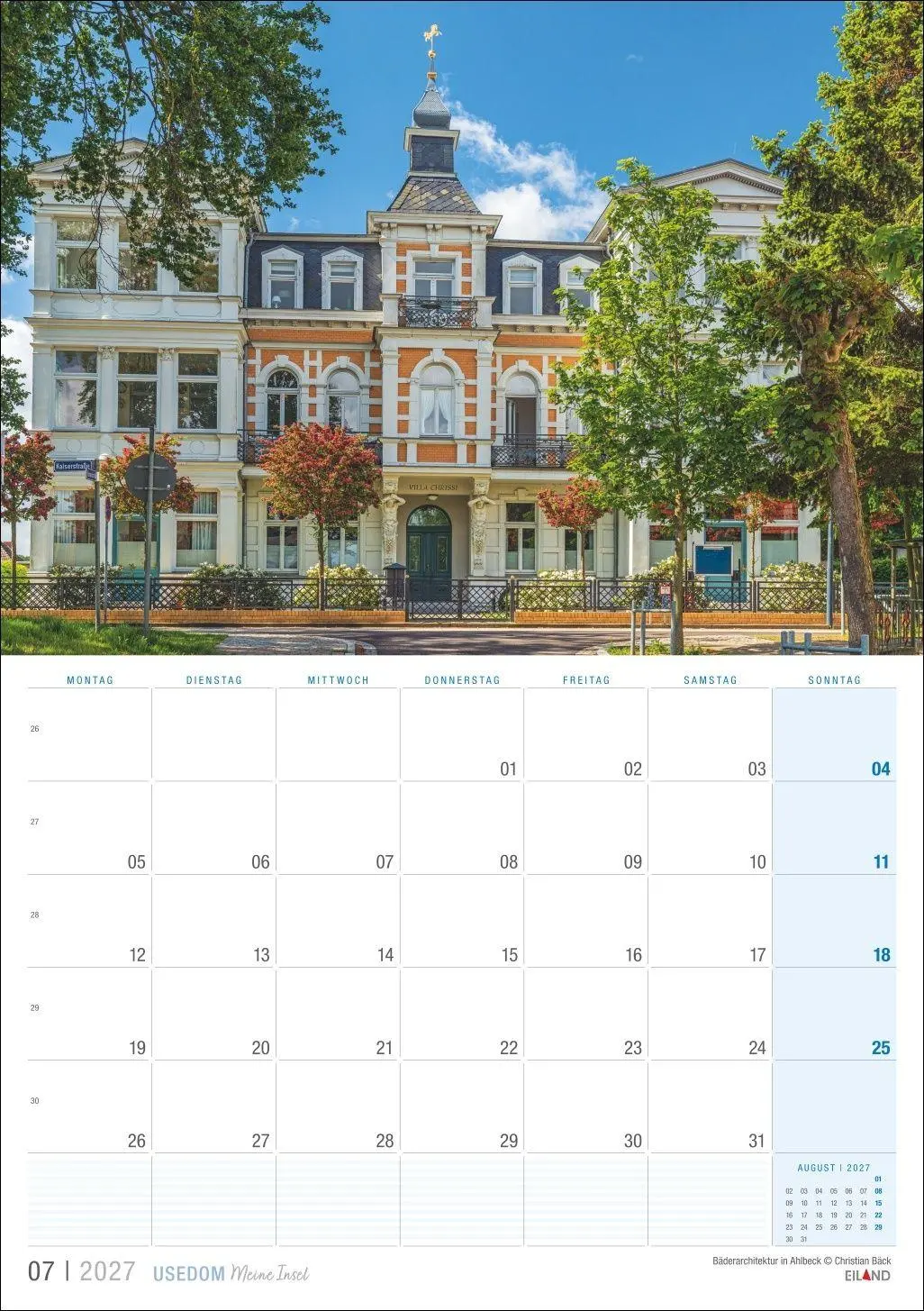 Bild: 9783964024442 | Usedom ...meine Insel Kalender 2027 | Eiland | Kalender | 13 S. | 2027
