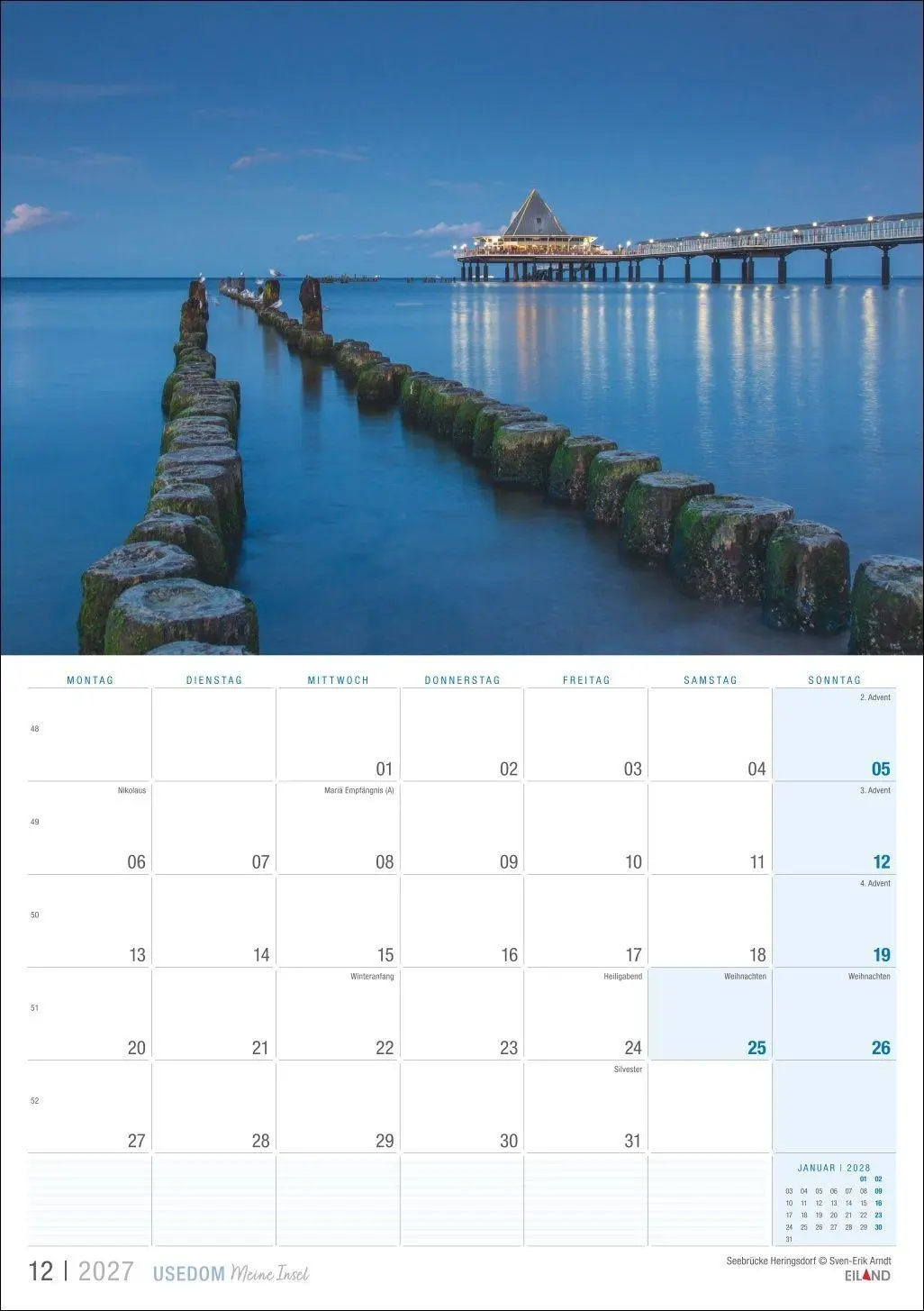 Bild: 9783964024442 | Usedom ...meine Insel Kalender 2027 | Eiland | Kalender | 13 S. | 2027