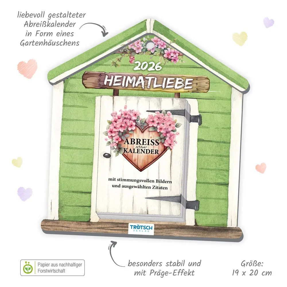 Bild: 9783988024442 | Trötsch Abreißkalender Heimatliebe 2026 | Trötsch Verlag GmbH &amp; Co. KG