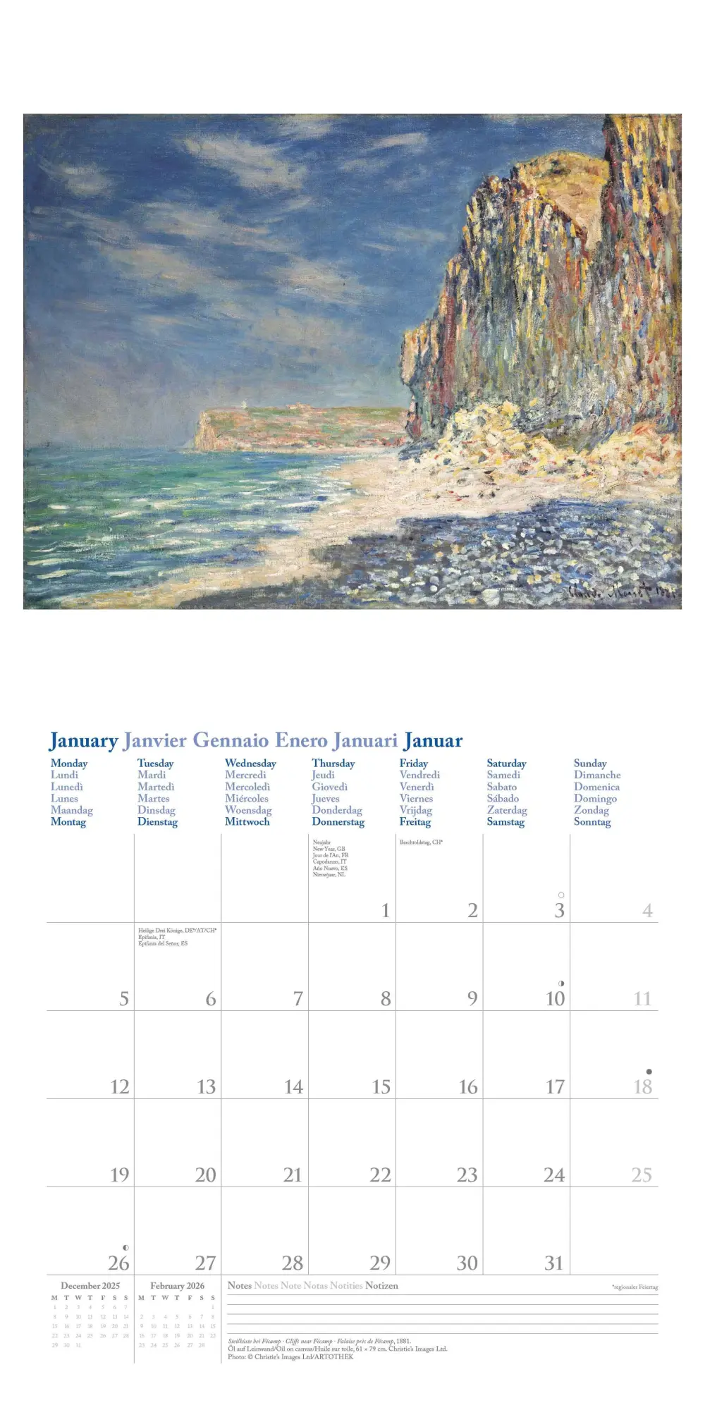 Bild: 4069095004542 | NEUMANNVERLAGE - Claude Monet 2026 Broschürenkalender, 30x30cm,...