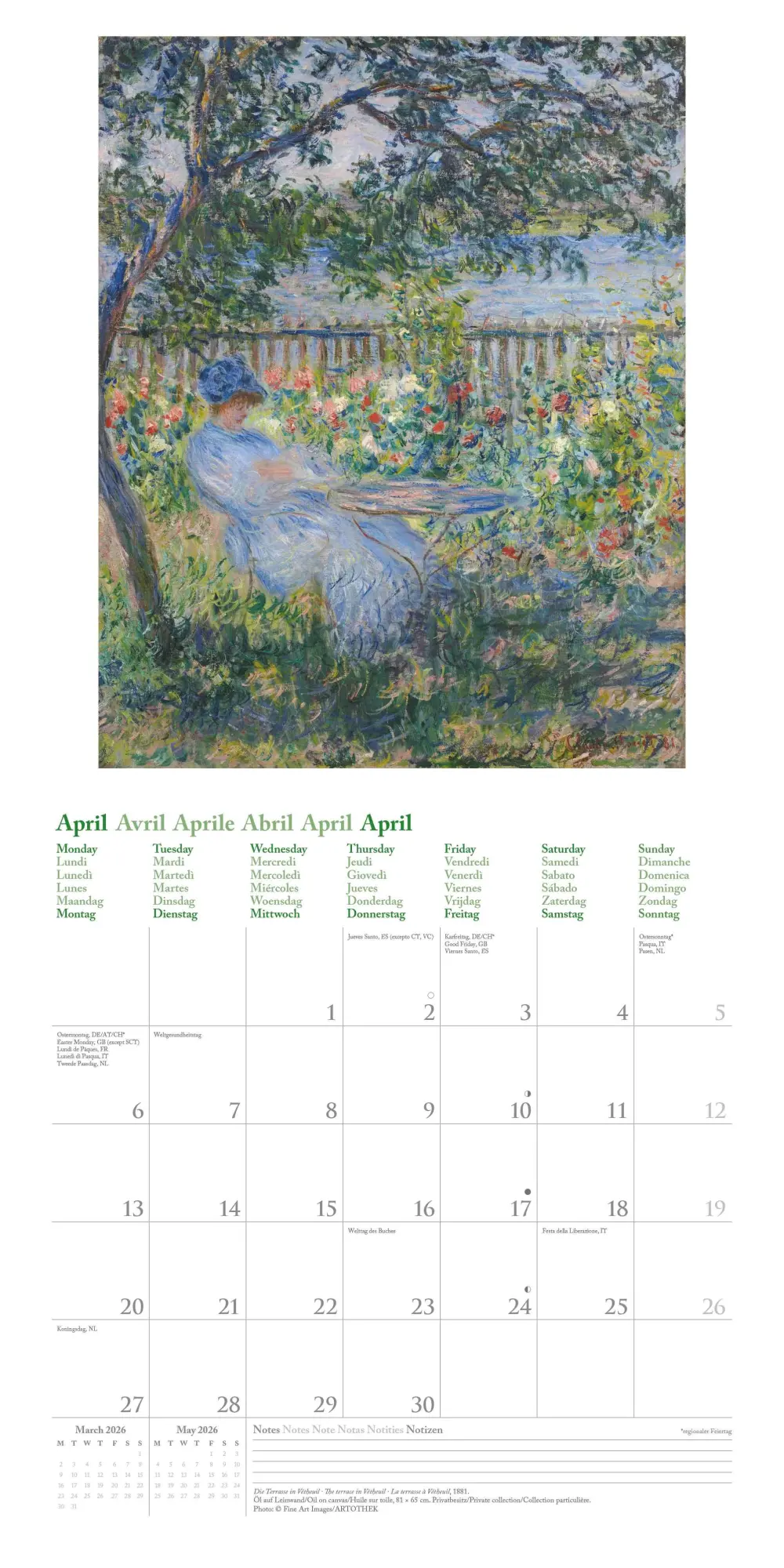 Bild: 4069095004542 | NEUMANNVERLAGE - Claude Monet 2026 Broschürenkalender, 30x30cm,...