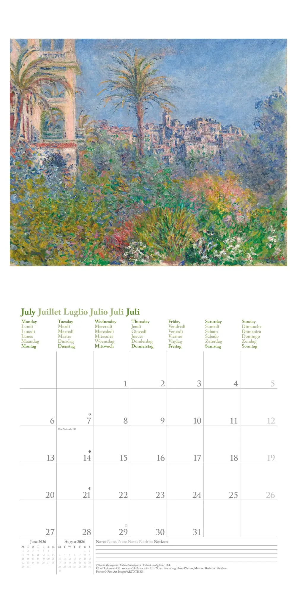 Bild: 4069095004542 | NEUMANNVERLAGE - Claude Monet 2026 Broschürenkalender, 30x30cm,...