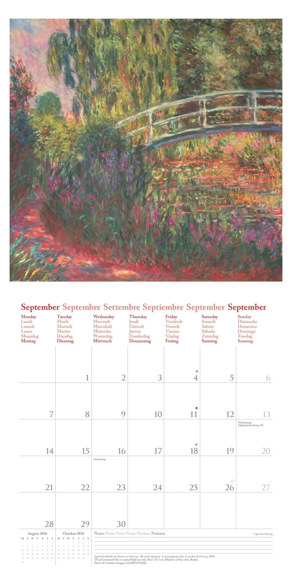 Bild: 4069095004542 | NEUMANNVERLAGE - Claude Monet 2026 Broschürenkalender, 30x30cm,...