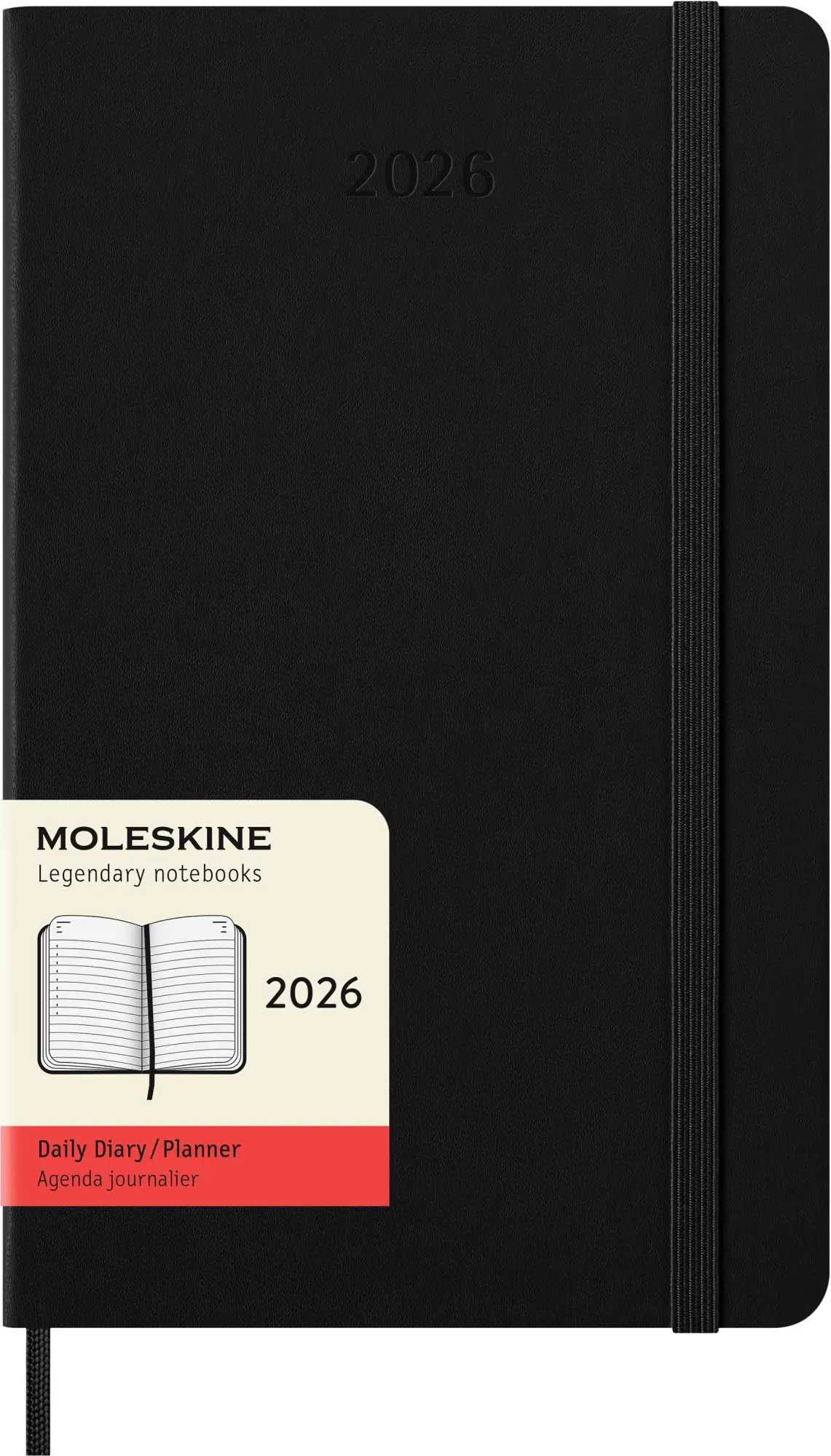 Bild: 8056999274542 | Moleskine 12 Monate Tageskalender 2026, Large/A5, 1 Tag = 1 Seite,...