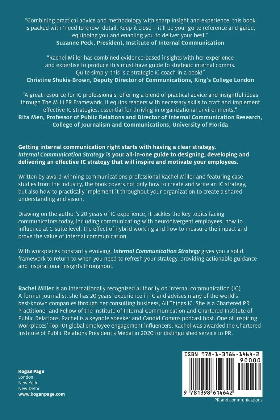 Rückseite: 9781398614642 | Internal Communication Strategy | Rachel Miller | Taschenbuch | 2024