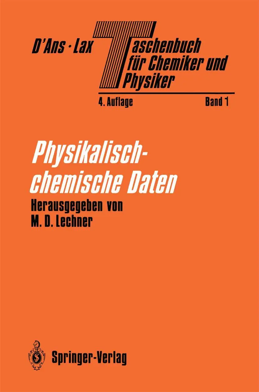 Cover: 9783642634642 | Taschenbuch für Chemiker und Physiker | W. Heiland (u. a.) | Buch | XX