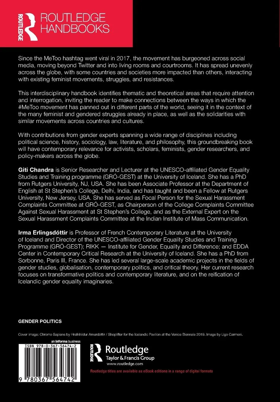 Rückseite: 9780367564742 | The Routledge Handbook of the Politics of the #MeToo Movement | Buch