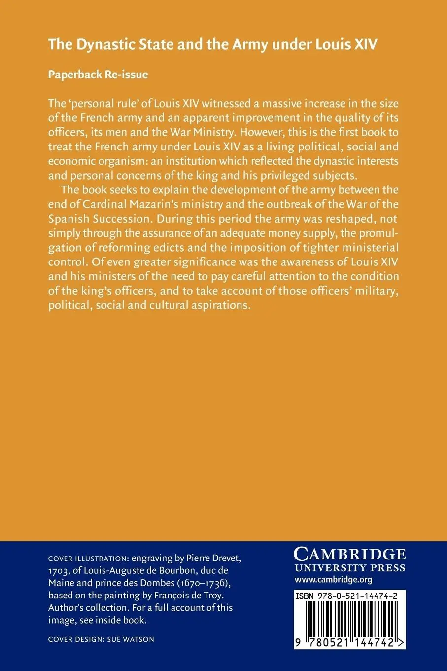 Rückseite: 9780521144742 | The Dynastic State and the Army Under Louis XIV | Guy Rowlands | Buch