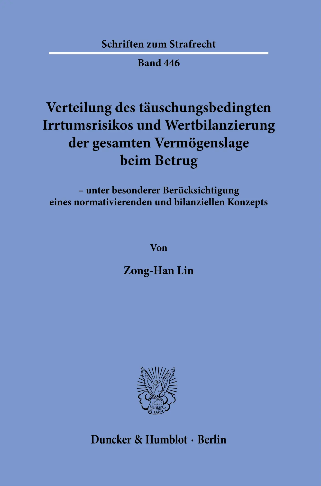 Cover: 9783428194742 | Verteilung des täuschungsbedingten Irrtumsrisikos und...