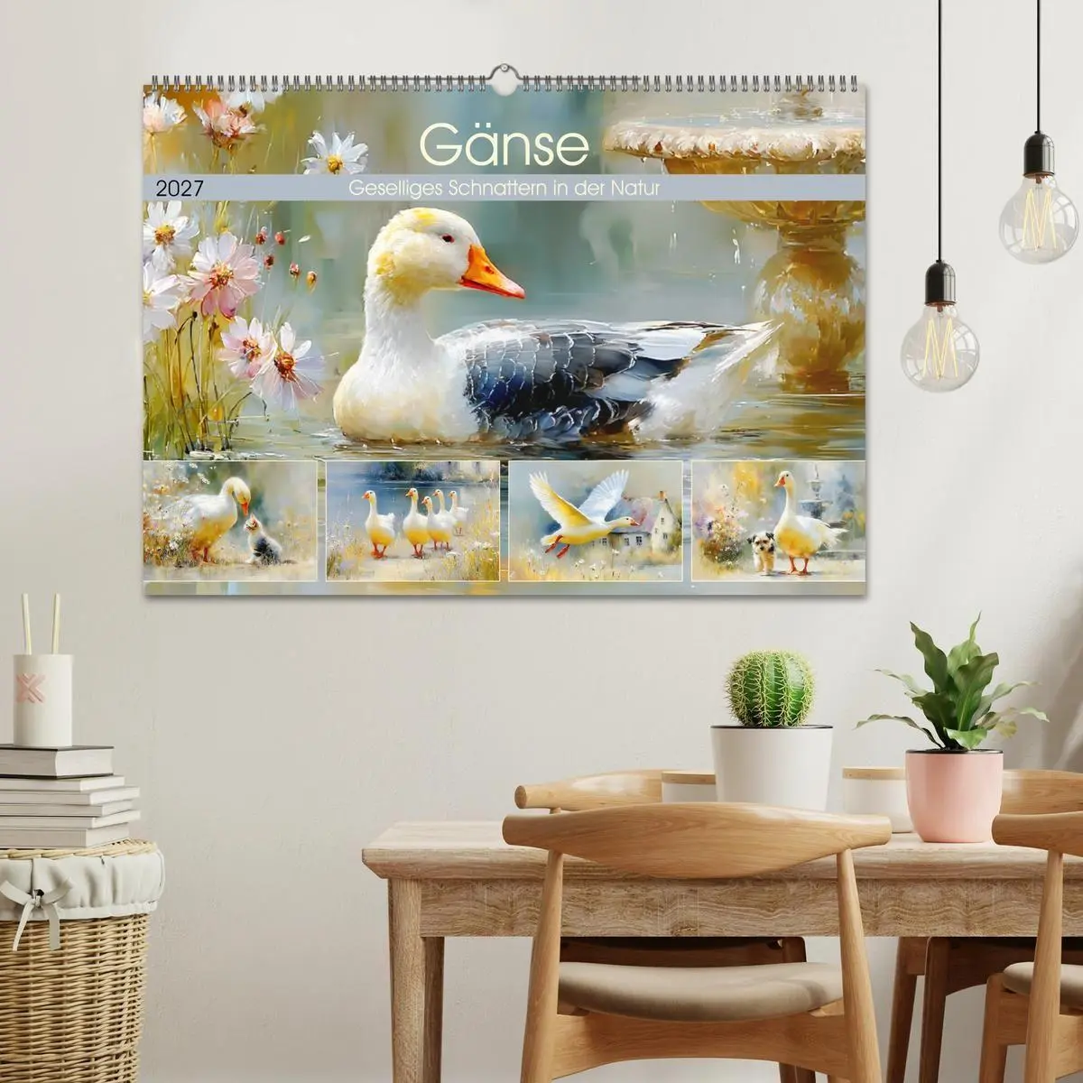 Bild: 9783516824742 | Gänse. Geselliges Schnattern in der Natur (Wandkalender 2027 DIN A2...