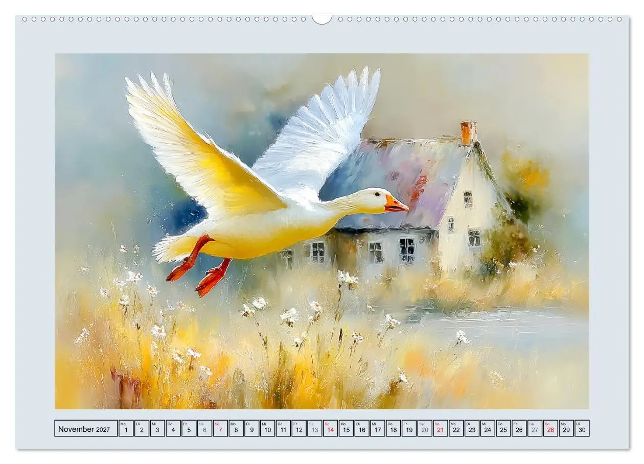 Bild: 9783516824742 | Gänse. Geselliges Schnattern in der Natur (Wandkalender 2027 DIN A2...