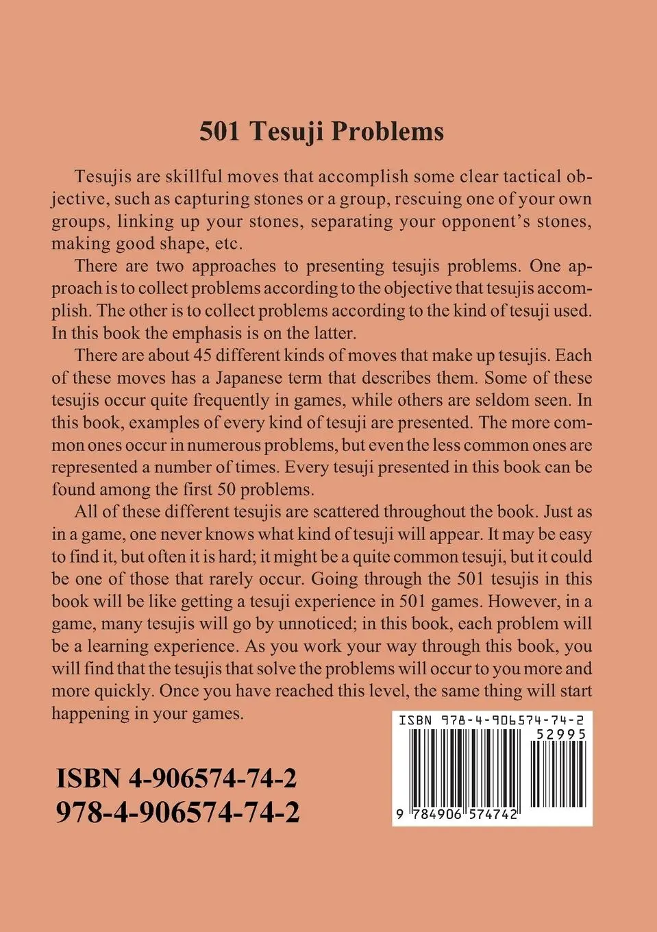 Rückseite: 9784906574742 | Five Hundred and One Tesuji Problems | Richard Bozulich | Taschenbuch