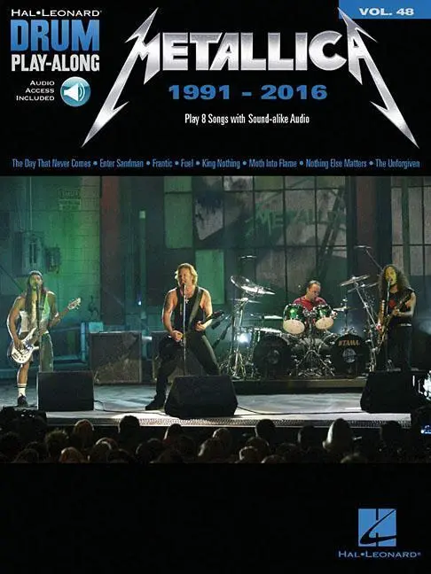 Cover: 9781495094842 | Metallica: 1991-2016 Drum Play-Along Volume 48 - Book/Online Audio