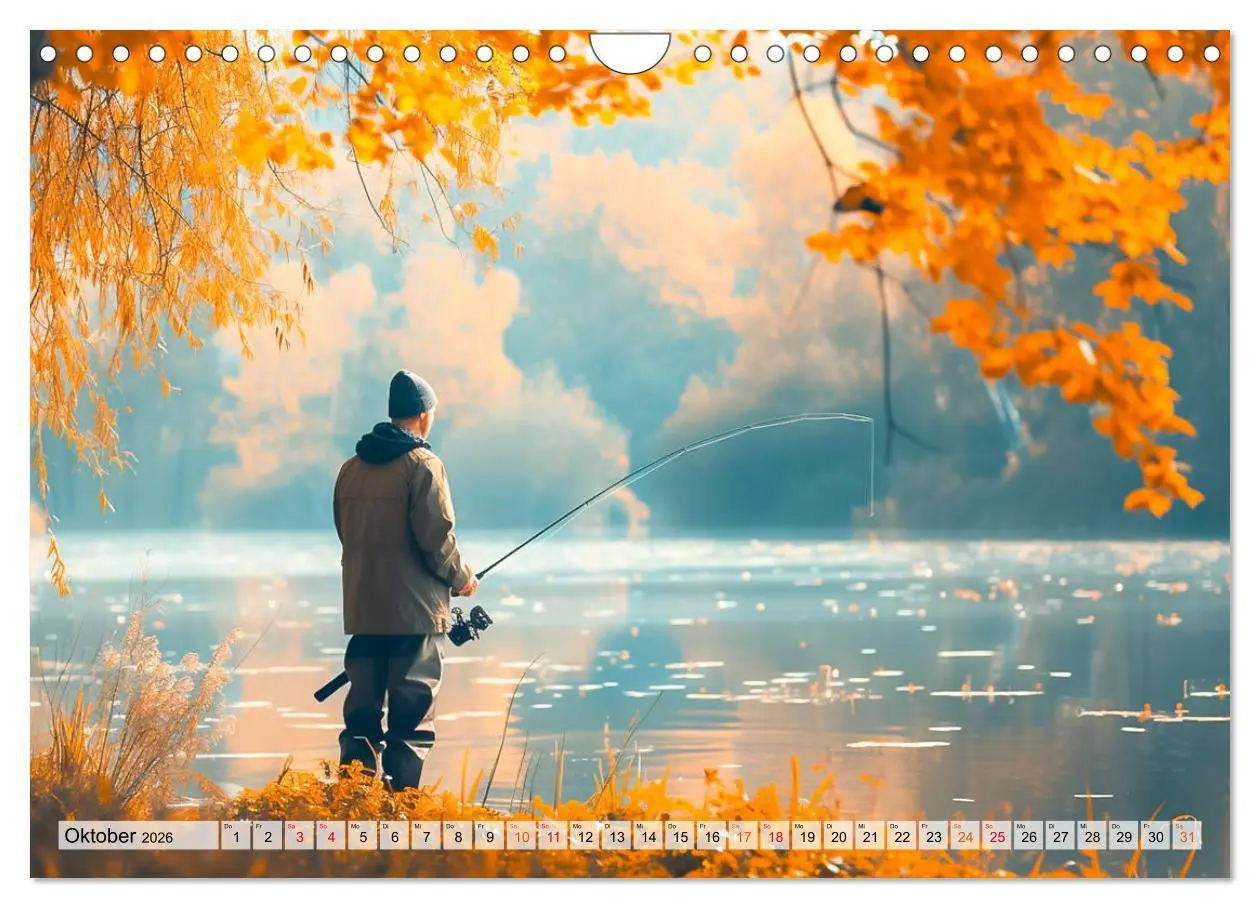 Bild: 9783457344842 | Angeln und Fischen Impressionen (Wandkalender 2026 DIN A4 quer),...